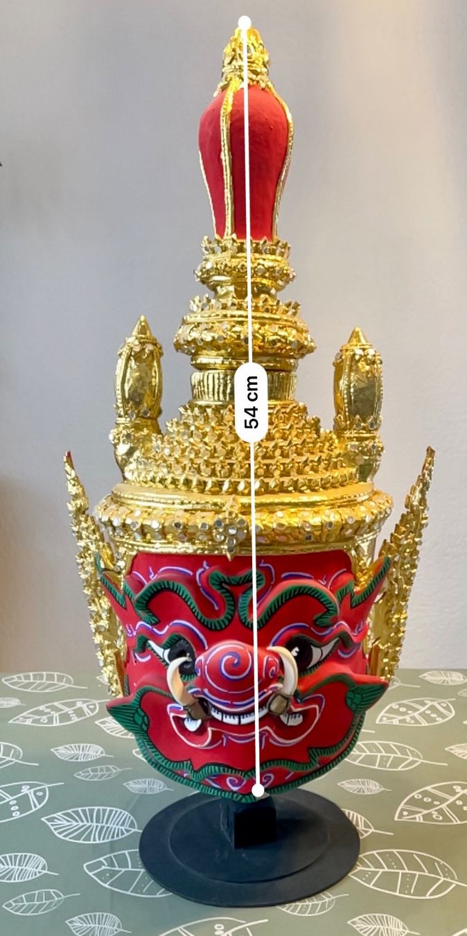 Tutte le decorazioni: Thai Khon Maske Deko / Farbe Rot – Usato da Uffikon venduto da san123day 1