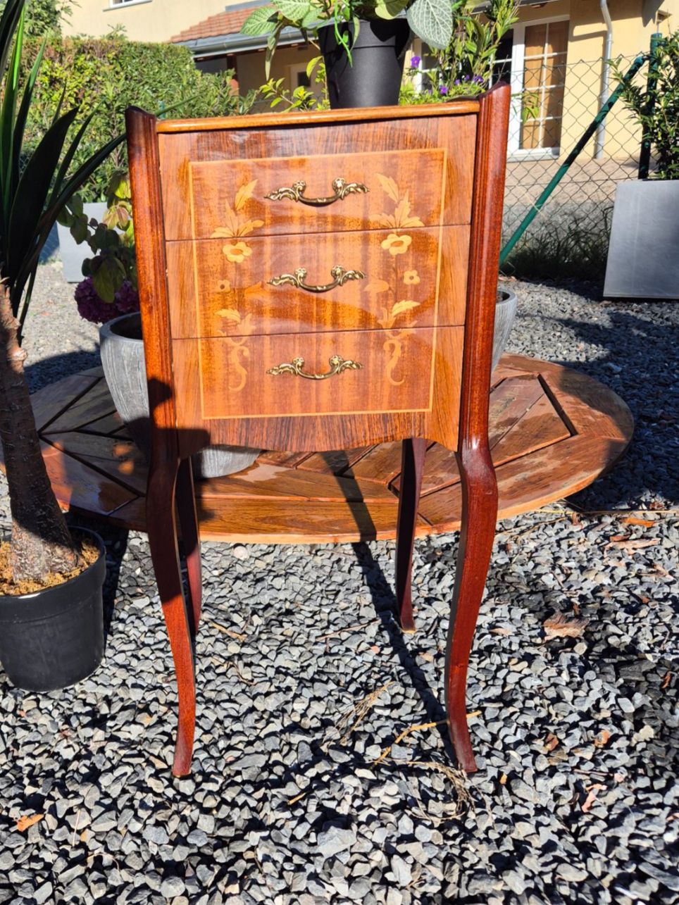 Nachttische: table de nuit marquetée ancienne – Gebraucht aus Fully von tameab 1
