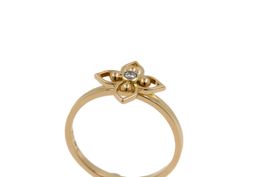 Herziger Vintage Diamant Ring 18K Rosegold *S4540