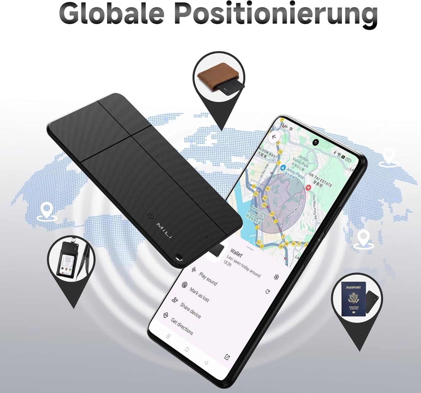 GPS & Strumenti di misurazione: Card Wallet Tracker für Android – Nuovo e nell'imballaggio originale da Geneve venduto da Titi2008 5