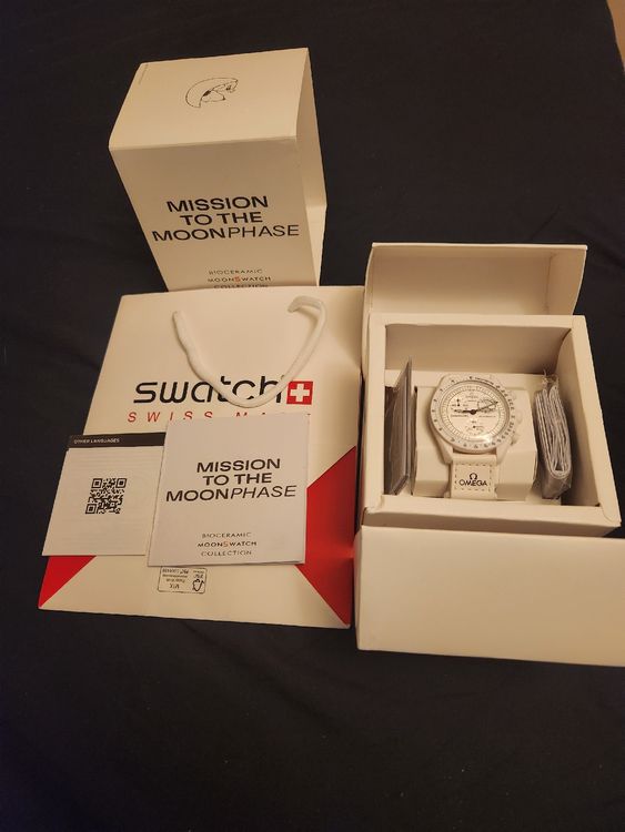 Swatch Orologi: Swatch x Omega Moonswatch Mission to the Moonphase - Neuve! – Nuovo (secondo la descrizione) da Monthey venduto da clochette206