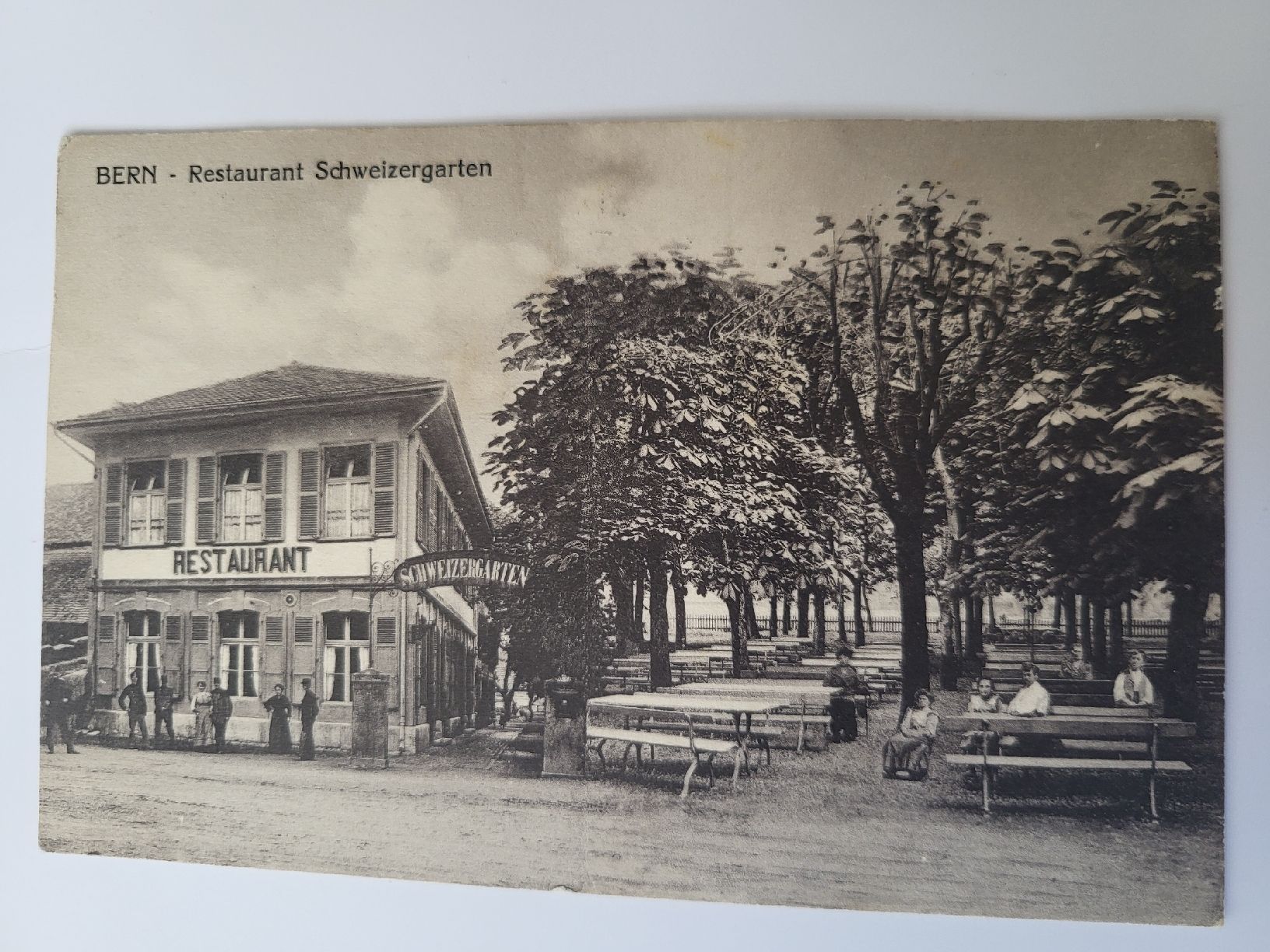 Cartoline postali: Ansichtskarte Bern Restaurant Schweizergarten 1926 R32 – Usato da nunningen venduto da mic_88k2