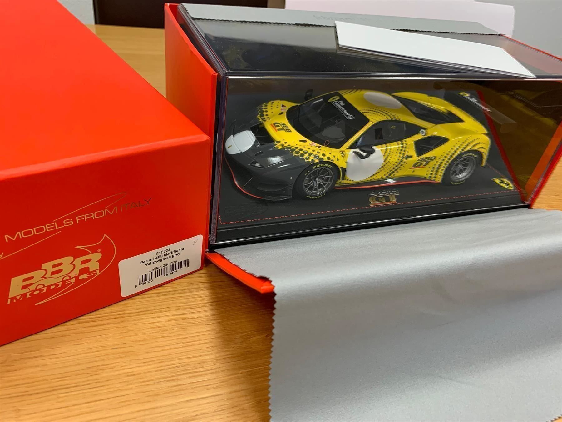 Modellautos: Ferrari 488 GT Modificata 1/18  BBR gelb – Neu und originalverpackt aus Stein AR von Krabbe2 5