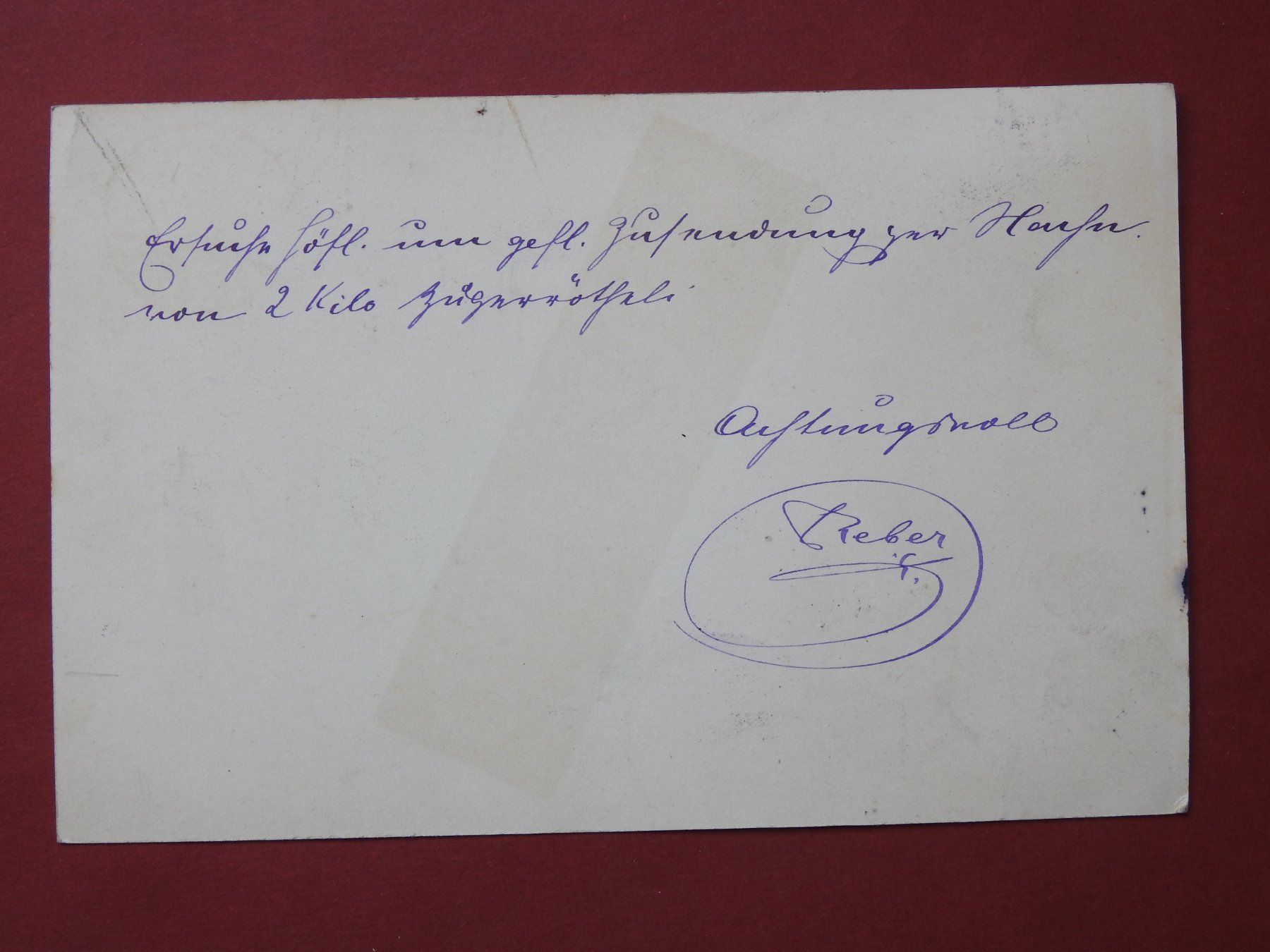 Cartoline postali: Locarno Pension Reber - 1890 – Usato da Rain venduto da 999-800-K 1
