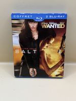Coffret Blu-ray Salt + Wanted 2 Films