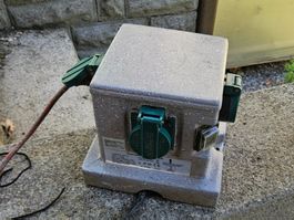 Gartensteckdose 4 x T13 Kabellänge 3 m