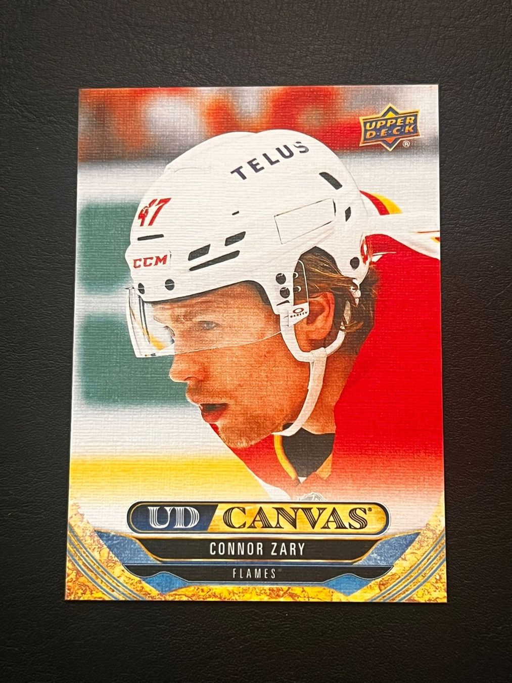 NHL Sammelbilder & Trading cards: Connor Zary 2024 UD Canvas Calgary Flames – Neu (gemäss Beschreibung) aus Möhlin von SwissHockeyCards