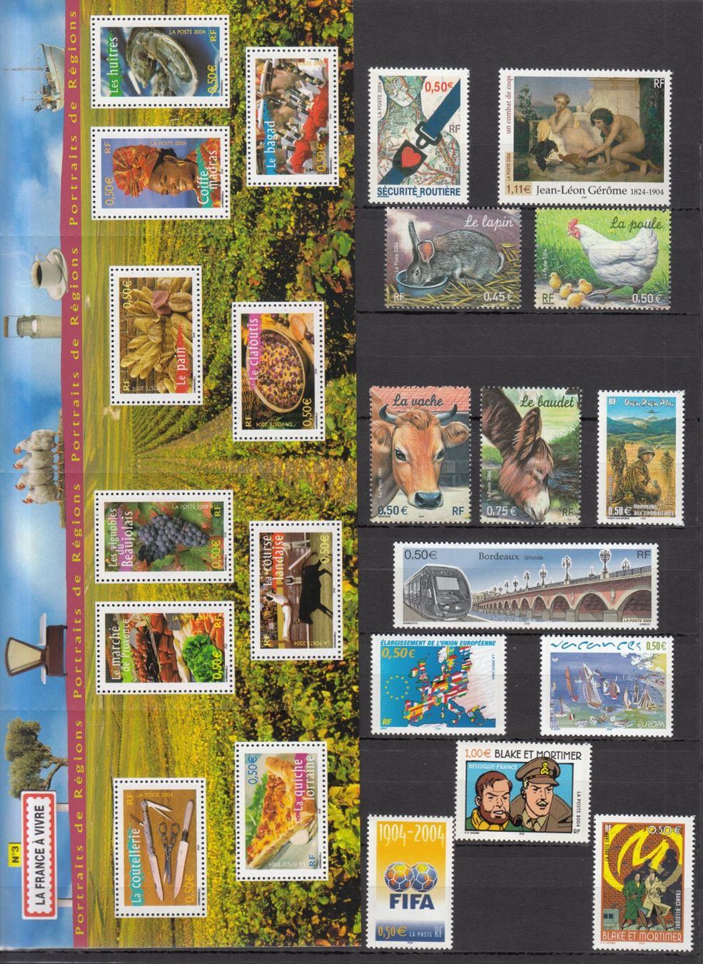 Alle Briefmarken: Frankreich 2004 postfrisch – Gebraucht aus Bürglen TG von StampGraf 1