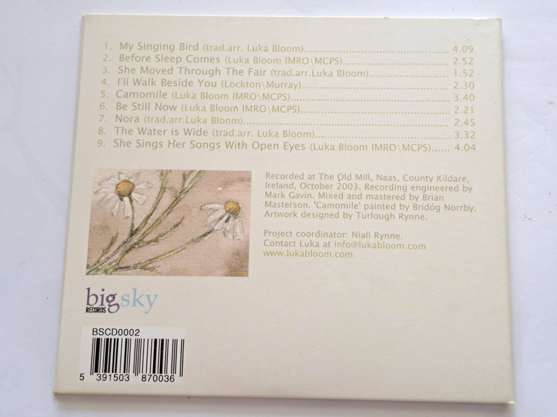 CD: Cd Luka Bloom - Before Sleep comes – Usato da Pully venduto da bro_n52j 2