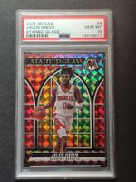 Jalen Green Stained Glass Case Hit PSA 10 2021 Mosaic