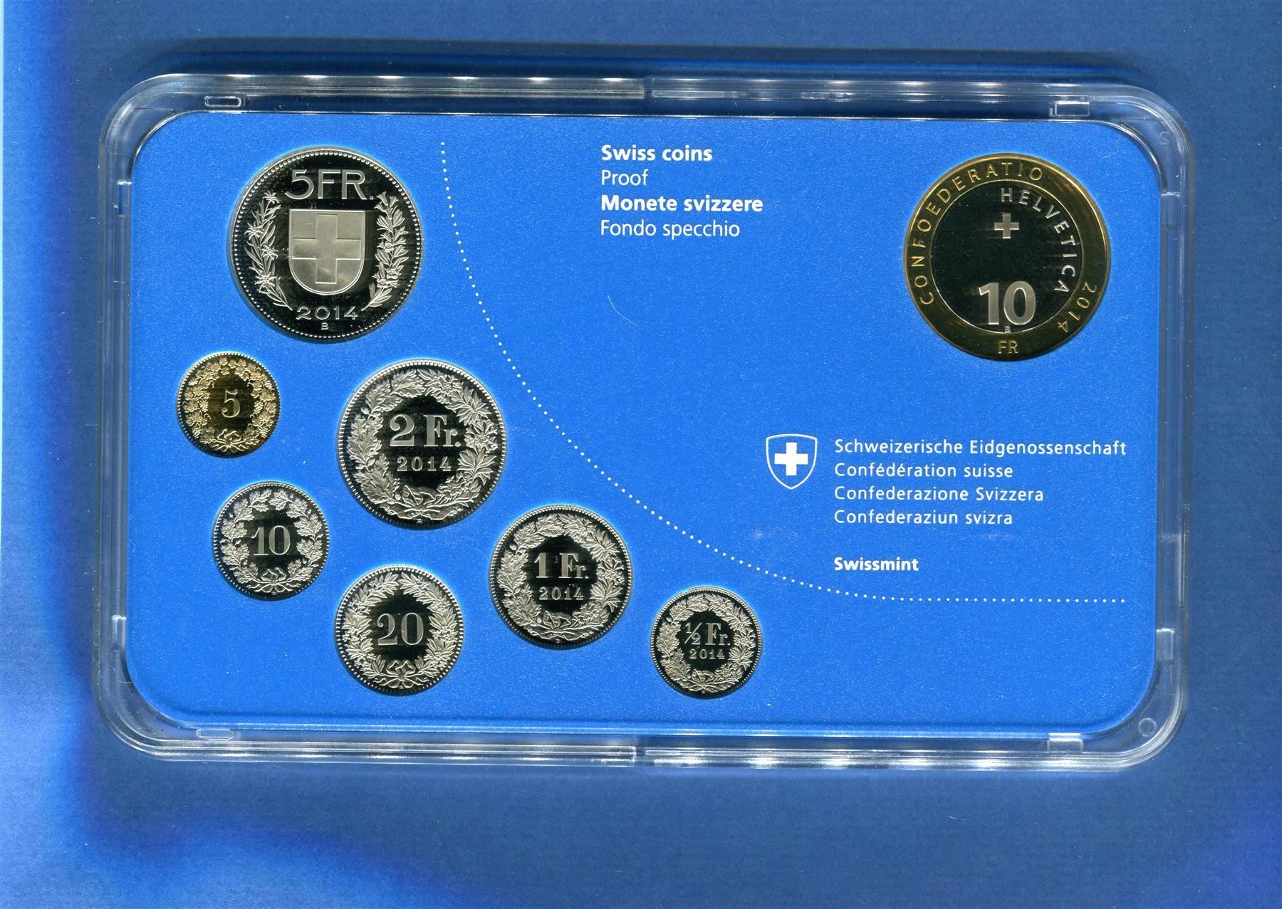 Tutti le monete: (988) Münzsatz 2014 PP  im Schutzkarton – Usato da Rüthi (Rheintal) venduto da erdnuessli1 2
