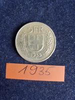 CH Silbermünze 5 Fr.  von 1935