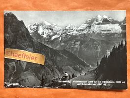 1950 Kandersteg, Golltschenalp mit Blümlisalp. Rarität!