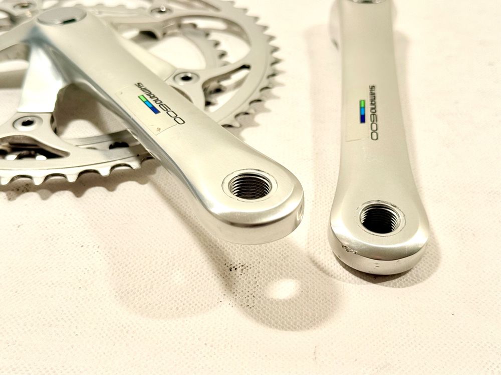 Bras Manivelle Droit Shimano Tri Color 600 Fc-6400 Argent Seulement 170