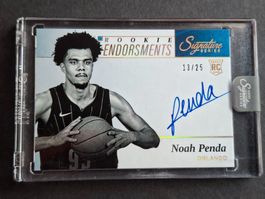Noah Penda RC /25 on card auto Rookie Signature Class 25-26