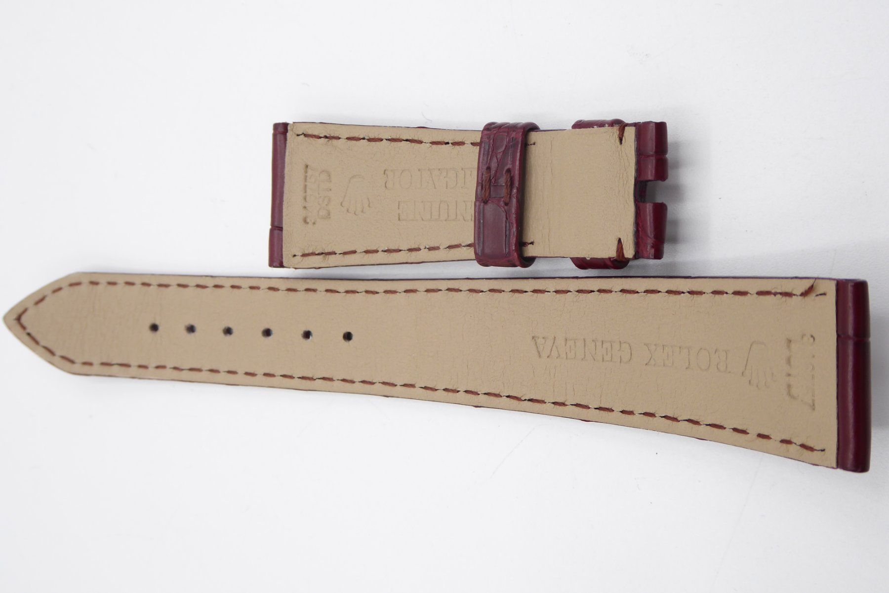 Rolex Uhren: Rolex Brown Alligator Strap  Large Size – Gebraucht aus Geneve von adr_xk6n 3