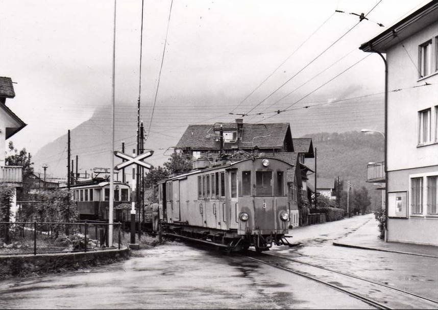 Ansichtskarten: STANSSTAD Engelberg-Bahn Stassenübergang – Neu (gemäss Beschreibung) aus Jona von philajona