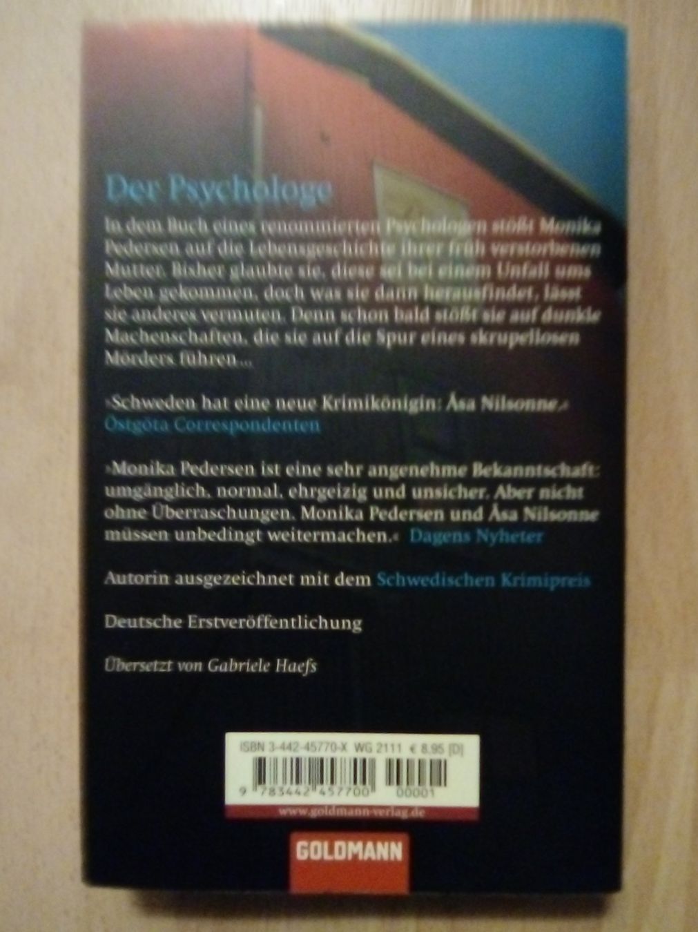 Libri: Der Psychologe Asa Nilsonne | Ab 1.- – Usato da Winterthur venduto da Colonica 1