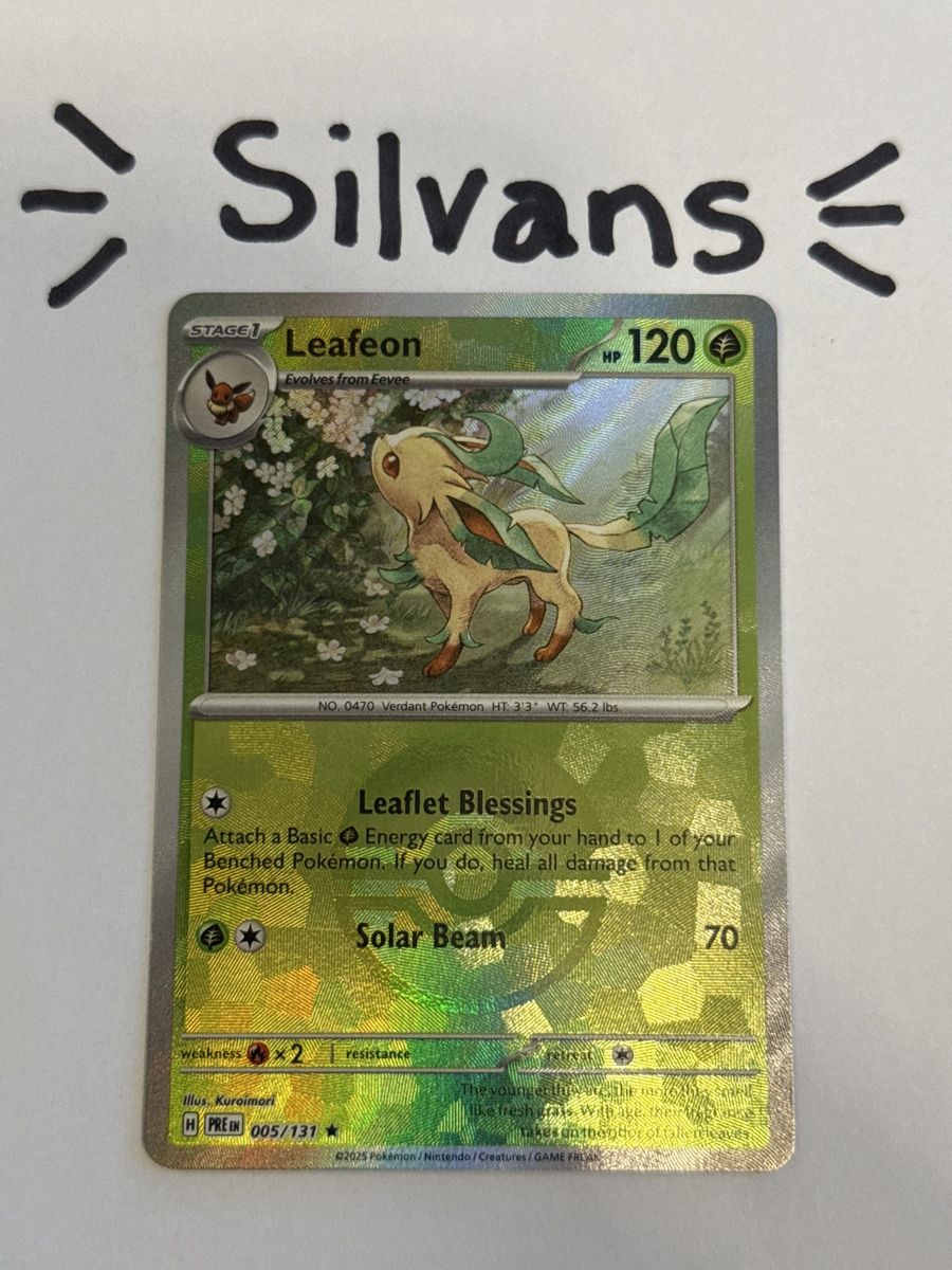 Pokémon Carte collezionabili: Leafeon Pokeball 005/131 Prismatic Evolutions Englisch – Nuovo (secondo la descrizione) da Wil SG venduto da Silvans