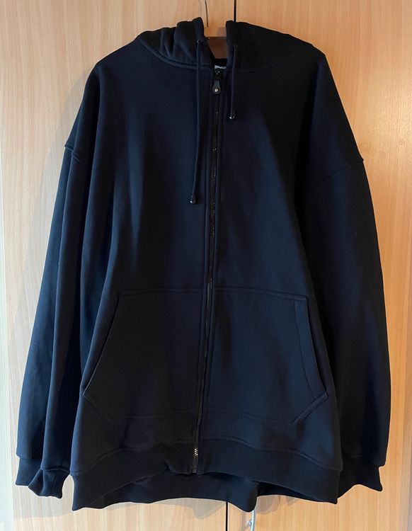 2 Hoodie/ Kapuzen-Pullover schwarz, Gr. 5XL, neu 1