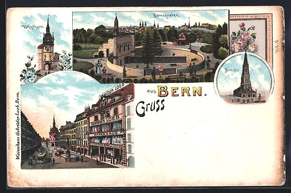 Ansichtskarten: Litho Bern, Warenhaus Gebrüder Loeb, K – Gebraucht aus Berlin von bartko-reher