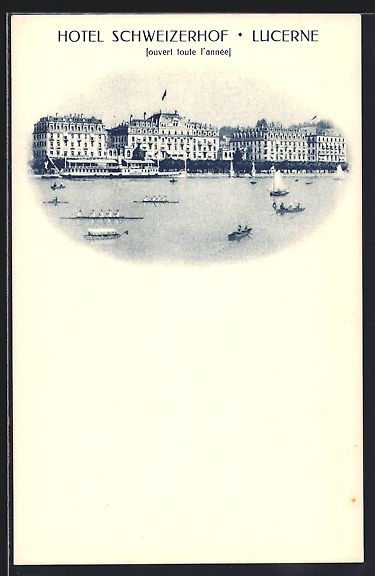 Cartoline postali: Lucerne /Luzern, Hotel Schweizerhof vom  – Usato da Berlin venduto da bartko-reher