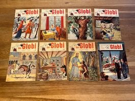 Der Globi - Die Jugendschrift - 8 Stk. von 1954 - G131