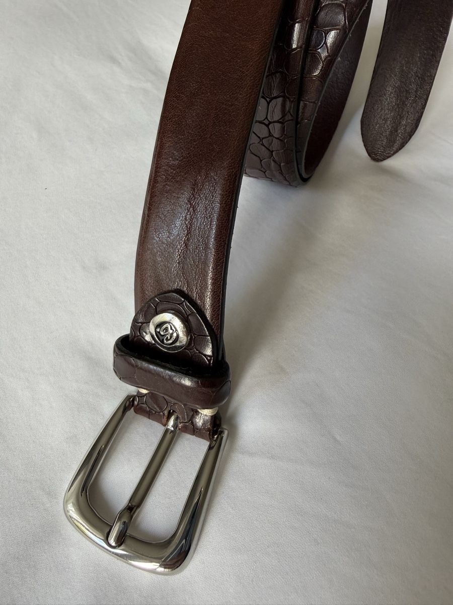 Cinture: Echtleder Gürtel von b.belt handmade Gr. 90 – Nuovo (secondo la descrizione) da St. Gallen venduto da Hubita 1