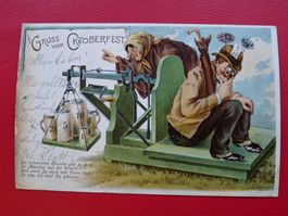 1906: Postkarte mit 65B vom "OKTOBERFEST" LUZERN