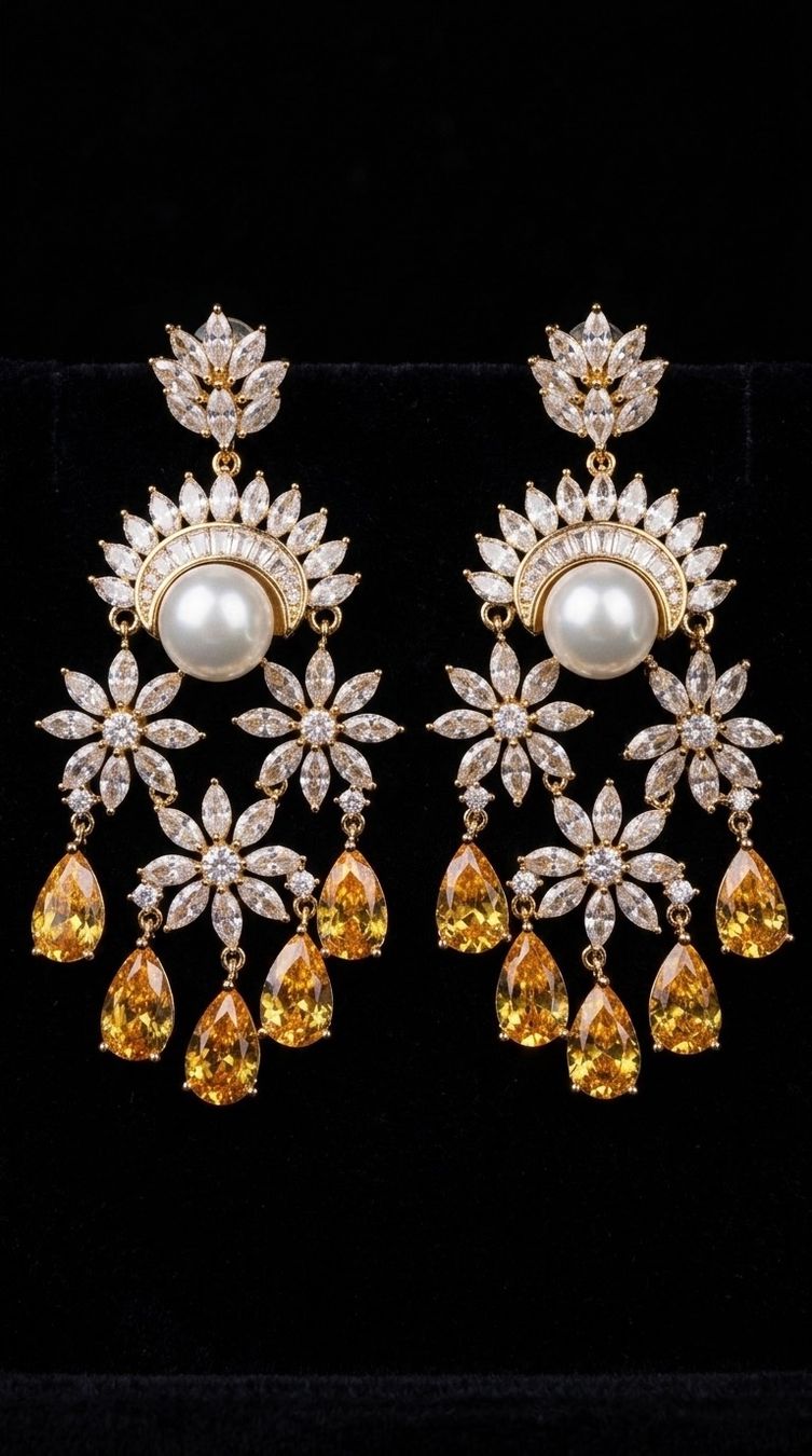 Orecchini pendenti & Orecchini a lobo: Boucles d'oreilles Jaune Romantique – Nuovo e nell'imballaggio originale da St-Maurice venduto da Sandrinette123 7