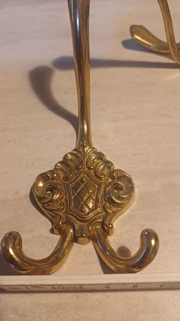 Porte manteau: 3 Wandhaken aus Messing  – D'occasion à Flawil par Naphtali 5