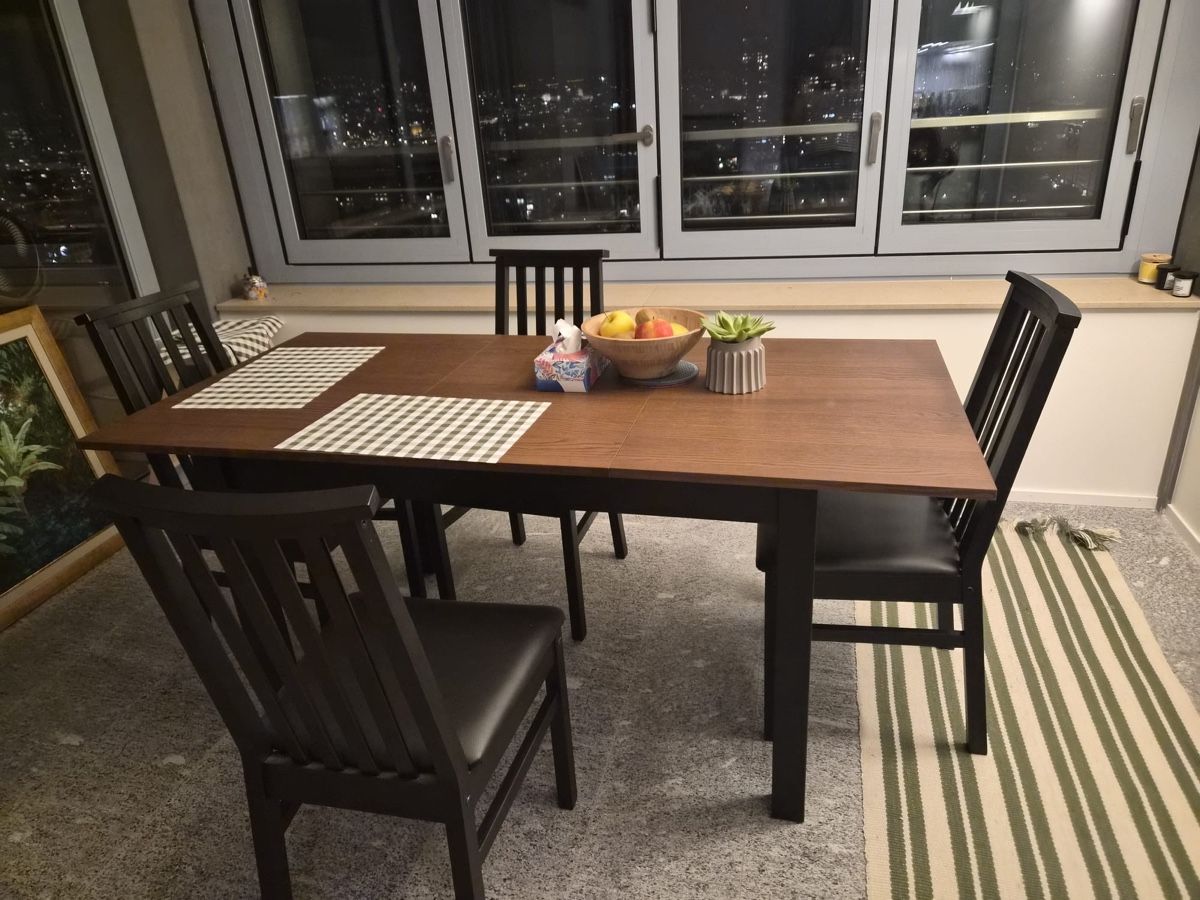 Ikea Tischset: Extendable Dining Table with chairs – Neu (gemäss Beschreibung) aus Zürich von sal_bkx8 2