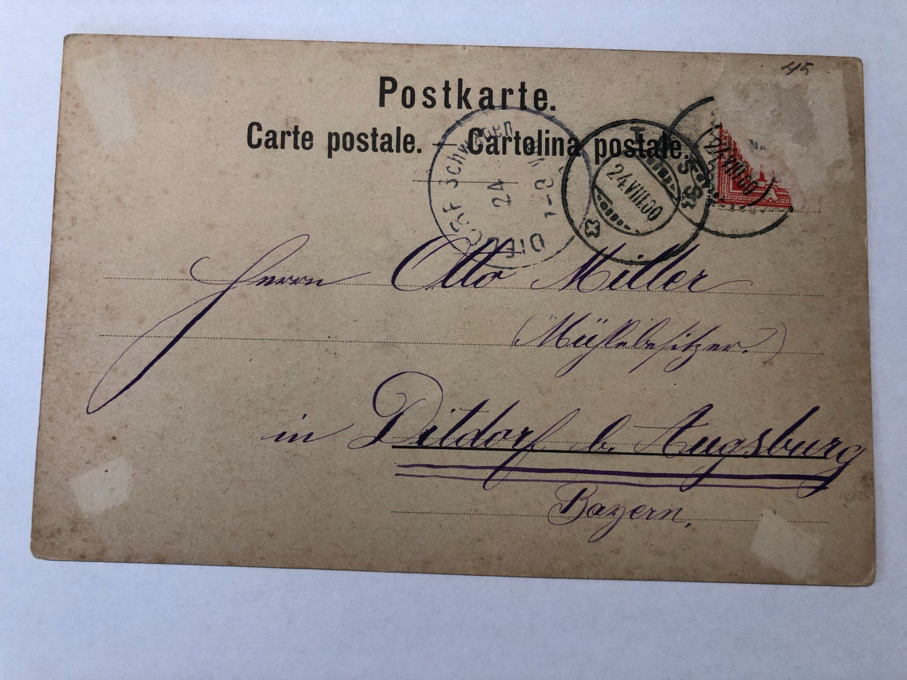 Cartes postales: Hotel Krone Toess-Winterthur 1900 – D'occasion à Pfäffikon ZH par Waltoversand 1