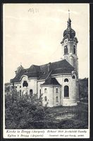 AK Brugg, Partie an der Kirche, 1911