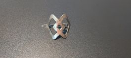 Haarspange Haarklammer Geometrisch Silber Look Schmuck