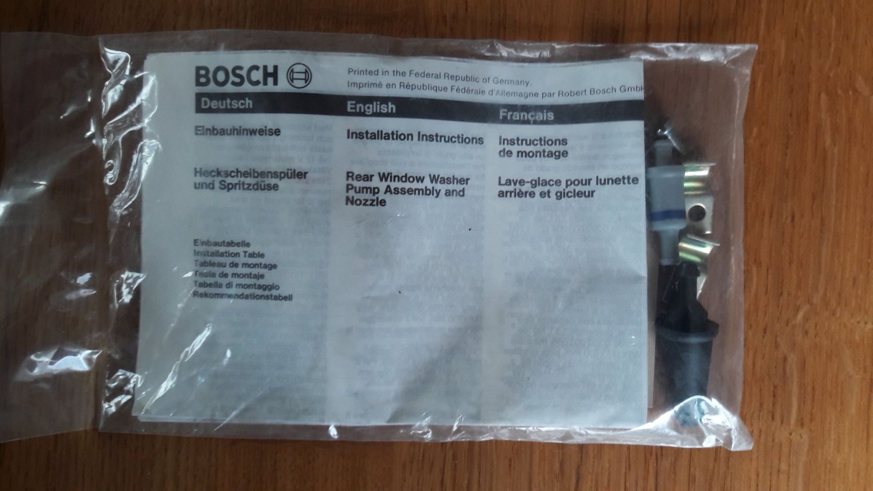 Alle Autoersatzteile: Lave-glace pour lunette arrière – Neu und originalverpackt aus Courfaivre von silberschnee 2