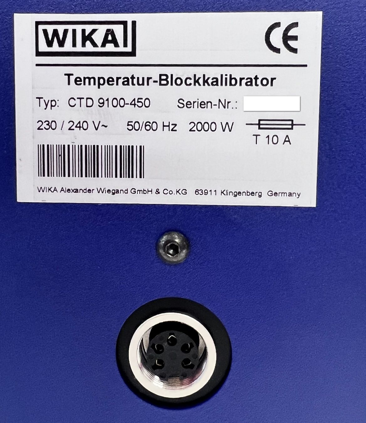 Accessori da laboratorio: Wika Thermo Blockkalibrator CTD 9100-450 – Usato da Niederdorf venduto da LeptonAG_Labor 4