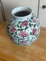 Blumenvase, Keramik, hellblau, Vintage, Top Zustand!