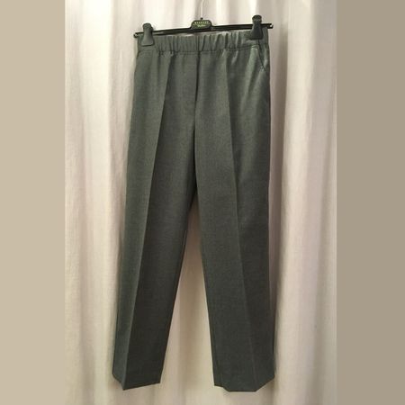 Max Mara Weekend leichte Flanell Hose EGIZIO grau, Gr 38 neu
