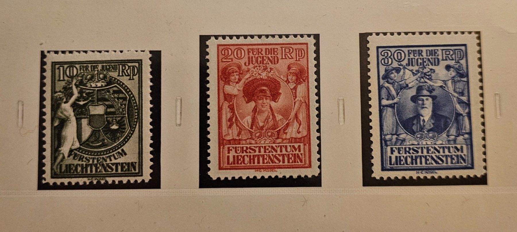 Tutti i francobolli: FL W 11-13 ! POSTFRISCH ! KAT 250.-- ! – Nuovo (secondo la descrizione) da Rombach venduto da Kunstmarkart