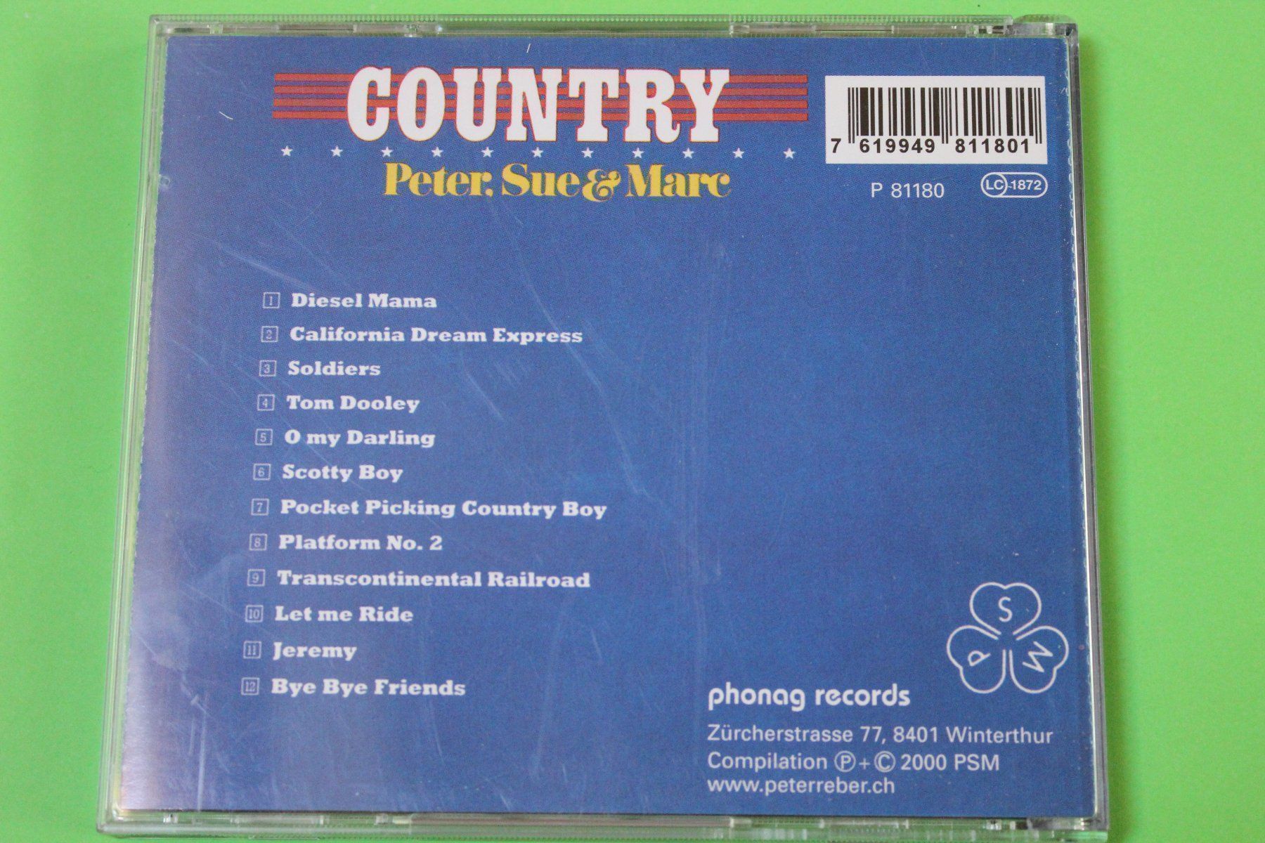 CDs: PETER, SUE & MARC - COUNTRY CD COMPILATION 2000 – D'occasion à Tübach par JamesStone 2