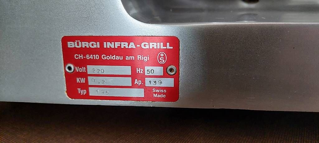 Elettrodomestici da cucina: Aufschnittmaschine Bürgi – Usato da Wichtrach venduto da NJoos 2
