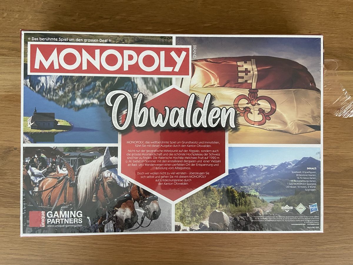 Hasbro Giochi: Monopoly Brettspiel Obwalden Edition – Nuovo (secondo la descrizione) da olten venduto da Pegasus1 1