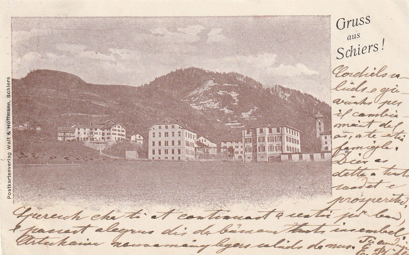 Cartoline postali: Schiers – Usato da Rorschacherberg venduto da fratovi2