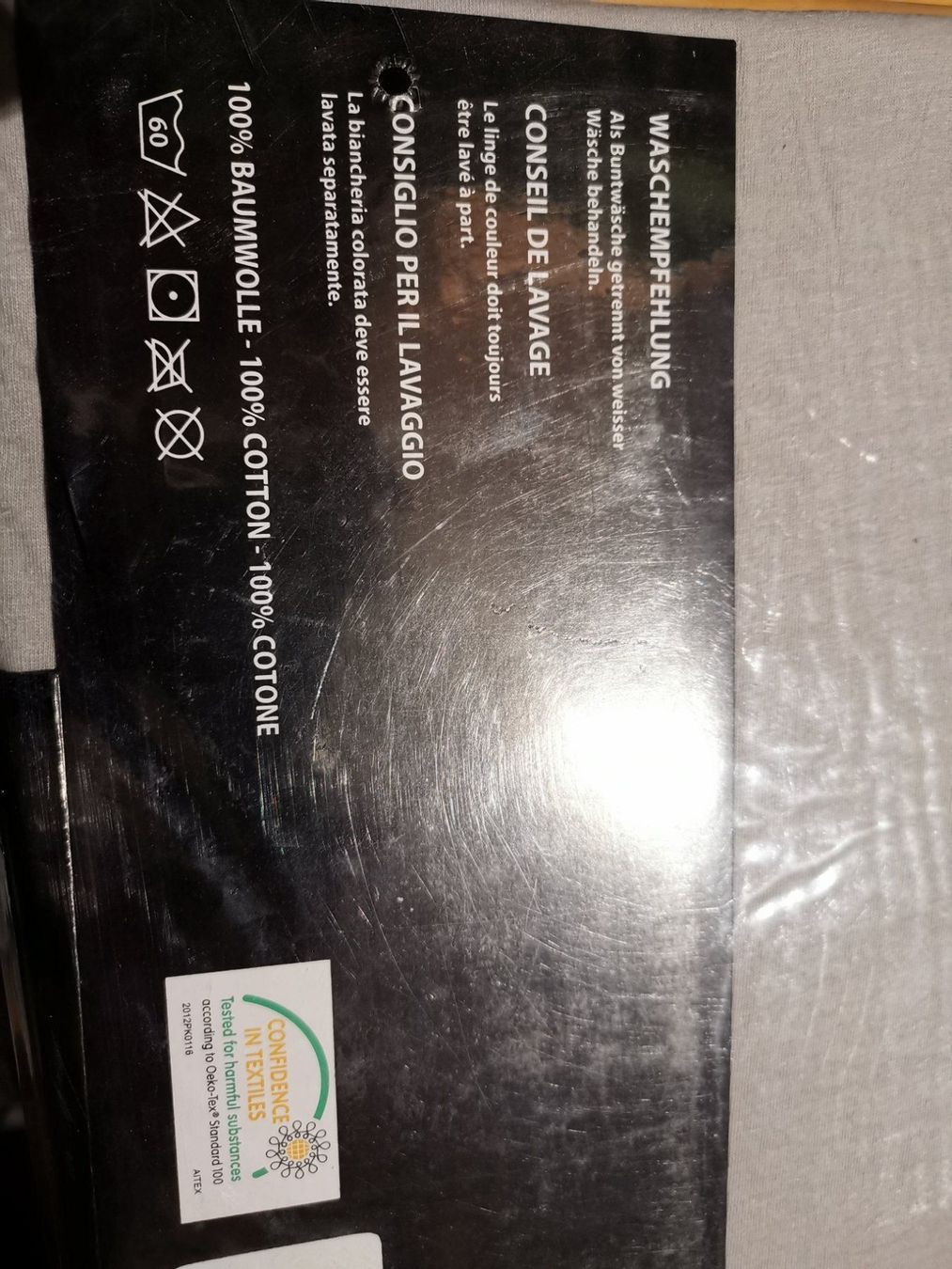 Bettwäsche: Fixleintuch Grau Neu Aktion – Neu und originalverpackt aus Goldach von Top-Shops 1