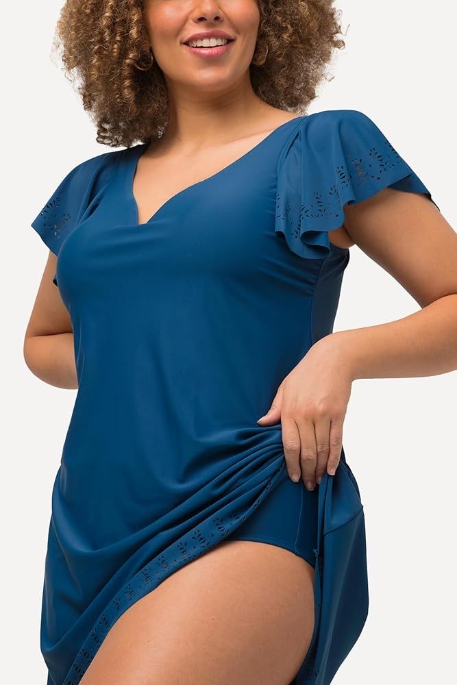 Costumi da bagno & Bikini: Badekleid, Figurformend, Dunkelblau, Gr. 52, Ulla Popken – Usato da Obfelden venduto da sab_gk9c 4