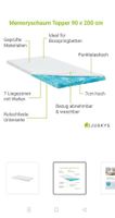 Memoryschaum Topper 90x200cm - Top Zustand