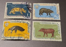 Ecuador 1960 tiere alte briefmarken