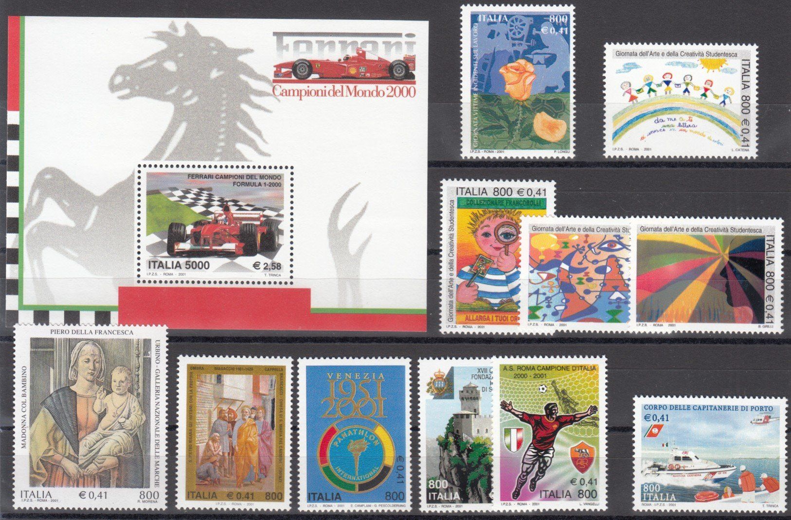Tous les timbres: Italien 2001 postfrisch – D'occasion à Bürglen TG par StampGraf 2
