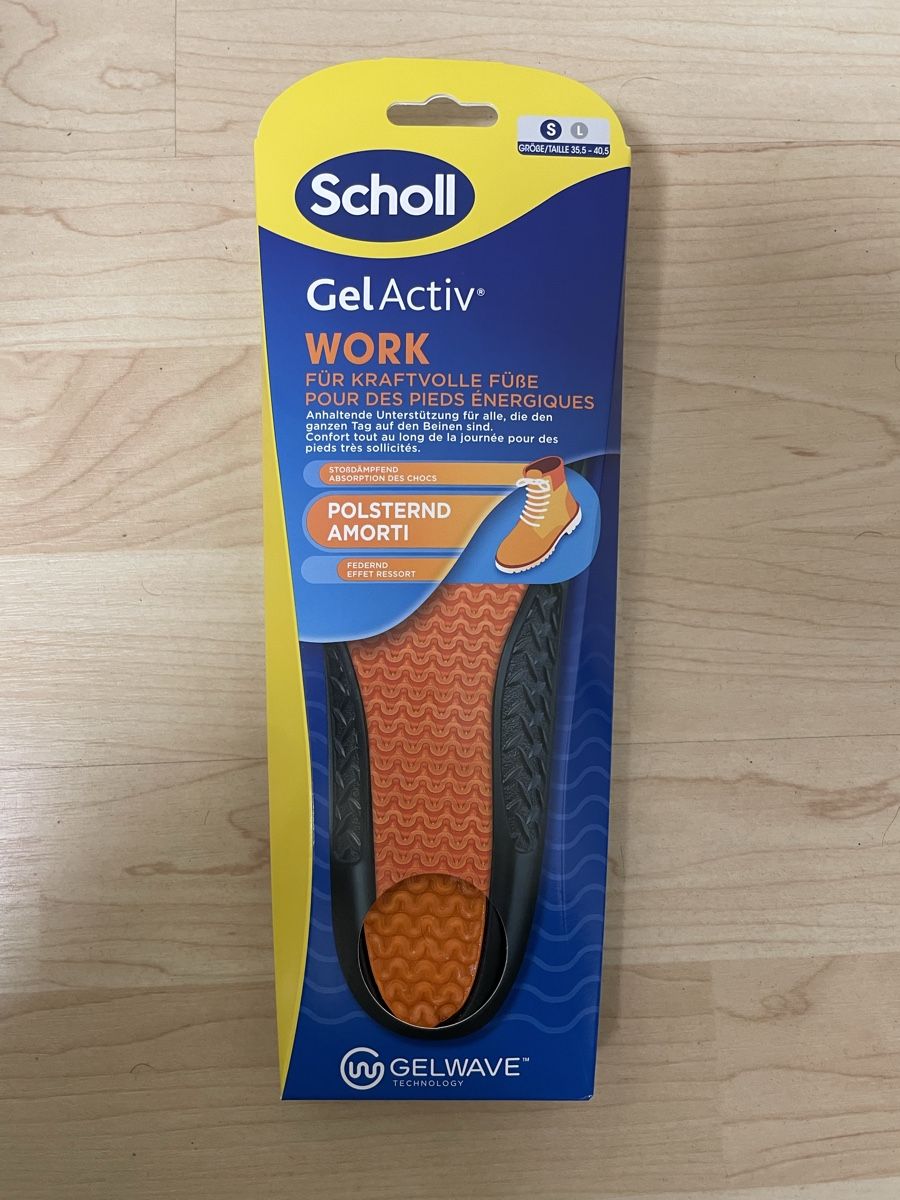 Scholl Scarpe da uomo: Scholl Gel Activ Work Einlegesohlen, Grösse 35.5-40.5 – Nuovo e nell'imballaggio originale da Luzern venduto da predator11